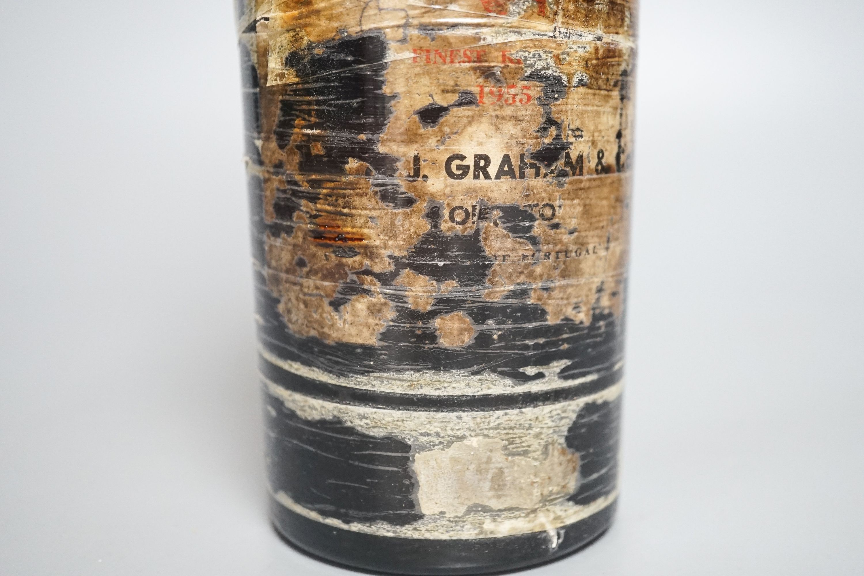 One bottle of Graham 1955 vintage port